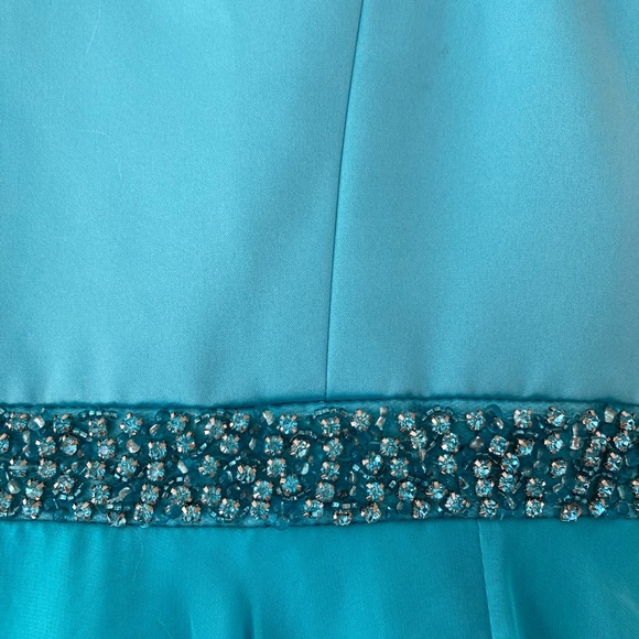 SHERRI HILL LITTLES GIRL BLUE PAGEANT DRESS K51259 SIZE 6 - Picture 2 of 10